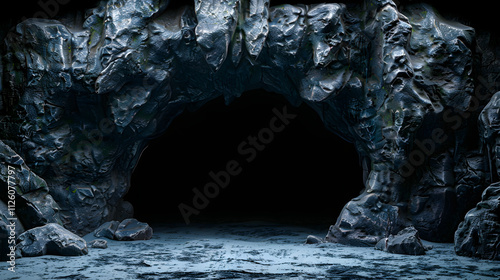 Eerie Cave halloween background photo