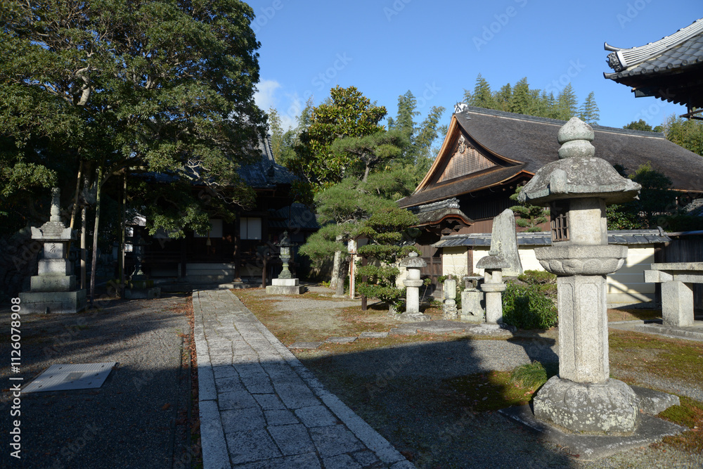 聖衆来迎寺 開山堂と客殿 滋賀県大津市比叡辻 聖衆来迎寺 開山堂と客殿 滋賀県大津市比叡辻