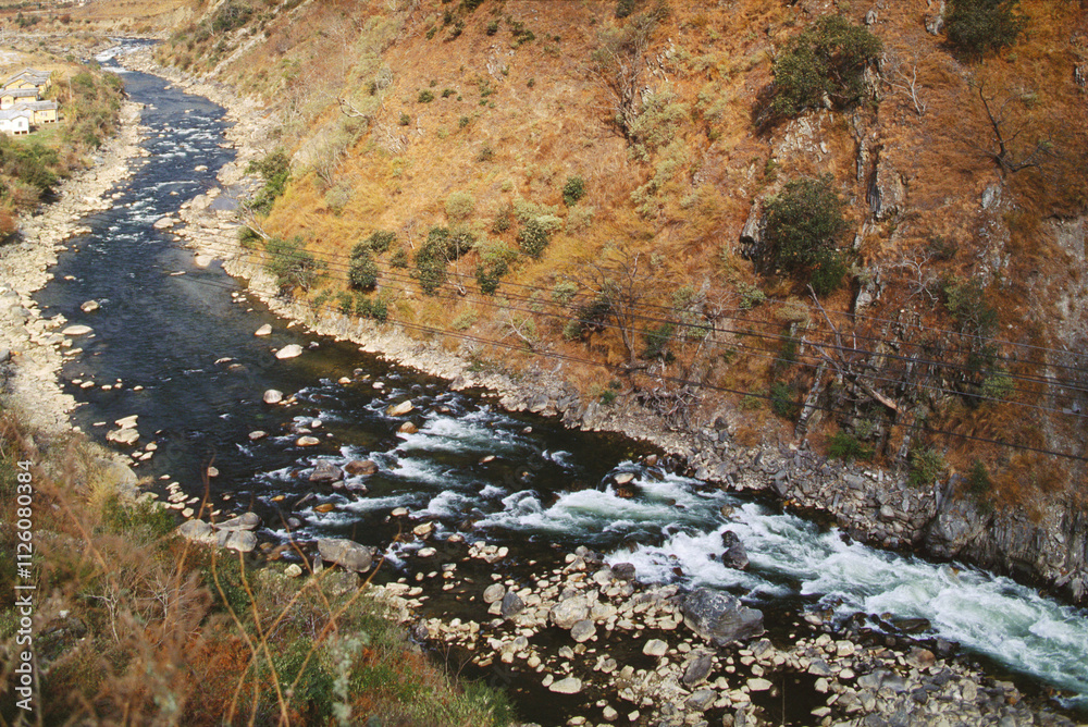 Indian rivers, Dirang river, Arunachal Pradesh, India Indian rivers, Dirang river, Arunachal Pradesh, India