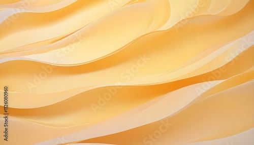 Fondo abstracto amarillo y blanco suave con ondas y curvas suaves