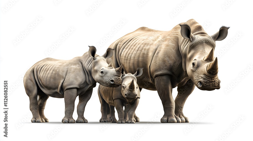 Fototapeta premium Close-up on rhino conservation