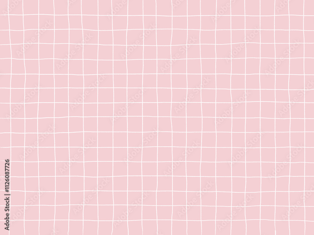 手描き背景 チェック ピンク 手描き背景 チェック ピンク