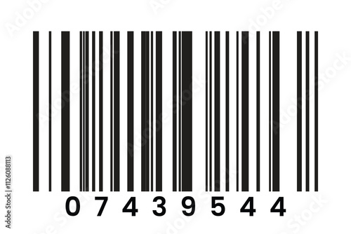 Barcode. Icon for design. Easily editable