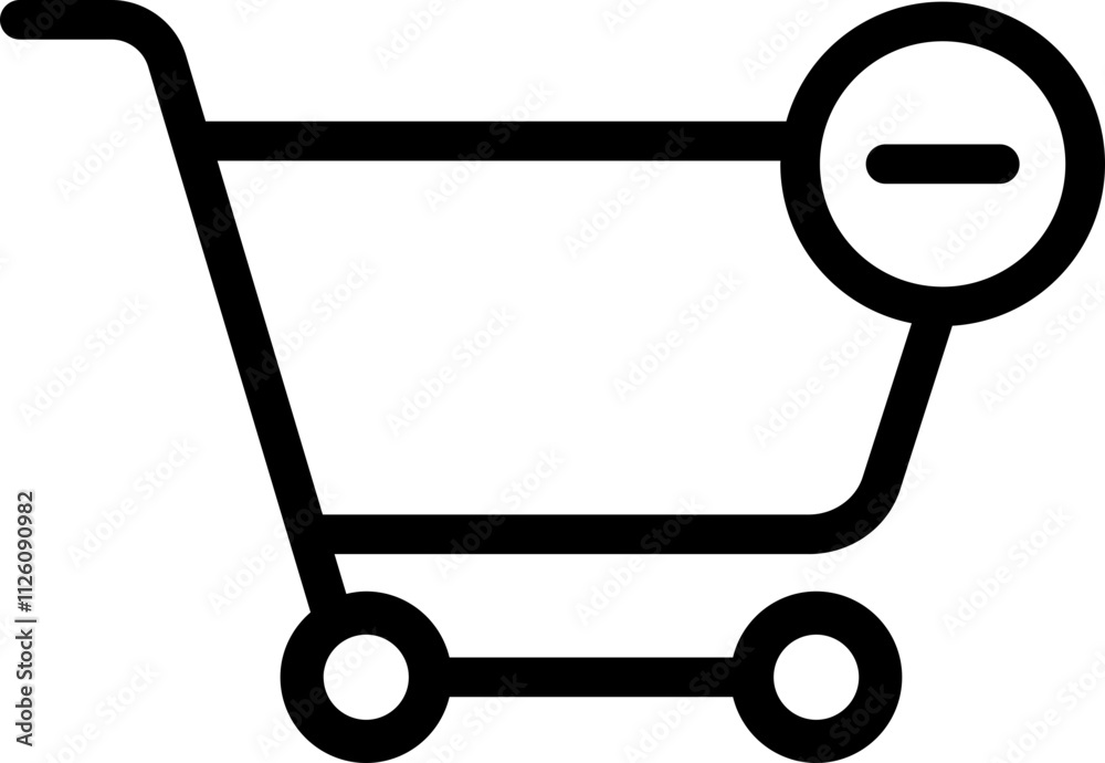Delete Item Line Icon Delete Item Line Icon