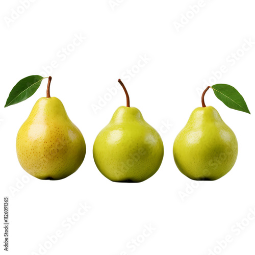 Fresh Pears Isolated on Transparent Background 
