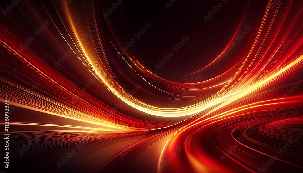 Abstract flowing lines in warm colors. Abstract flowing lines in warm colors.