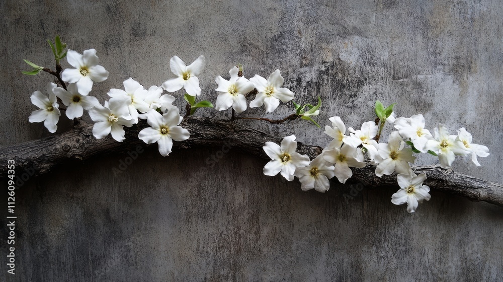 White jasmine in bloom, a delicate touch of spring. White jasmine in bloom, a delicate touch of spring.