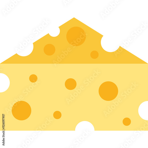 Cheese Flat Illustration