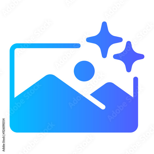 photo edit Gradient icon