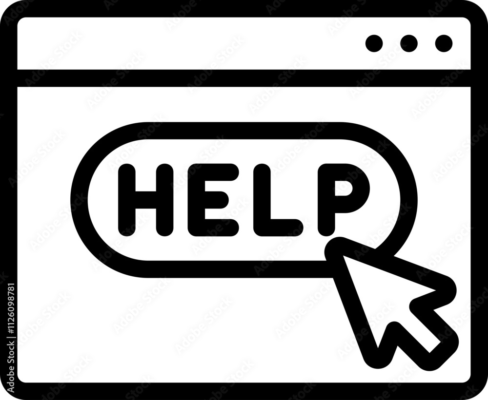 Online Support Line Icon Online Support Line Icon