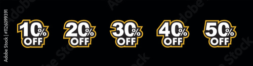 10,50%off sign on white background	