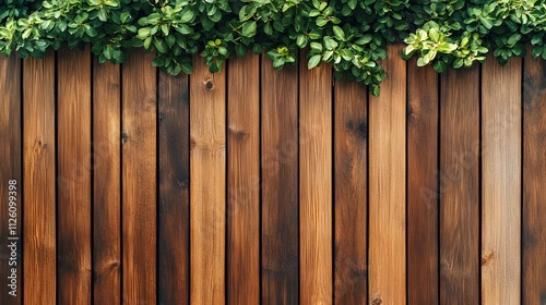 A crafted wooden fence with smooth, polished planks.