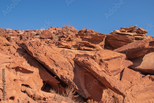 Namibia's stones - geological features of the desert.