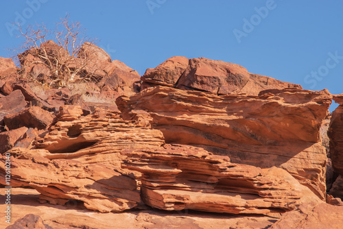Namibia's stones - geological features of the desert.