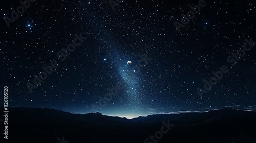 Vivid Starry Night 4K Desktop Wallpaper with Stunning Atmosphere