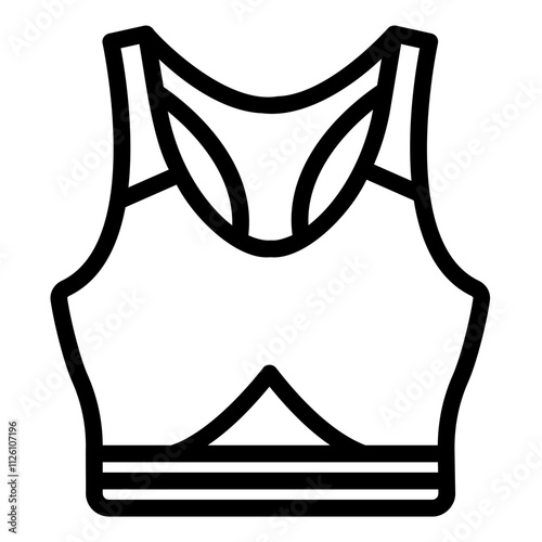sport bra Line Icon