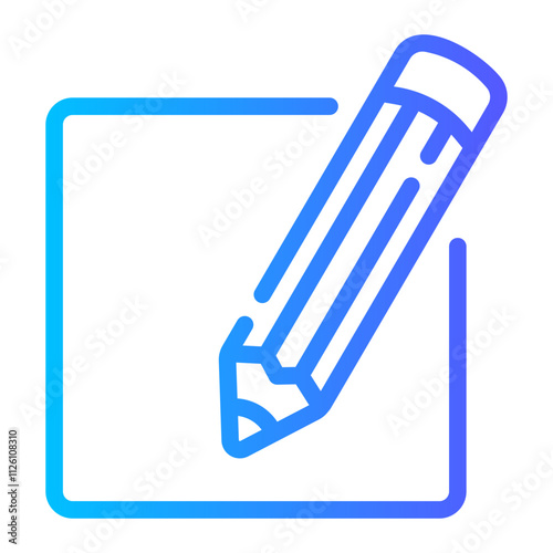 text editor Line Gradient Icon