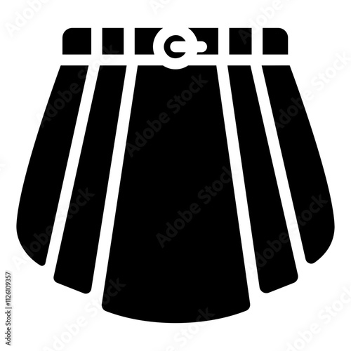 mini skirt Solid icon
