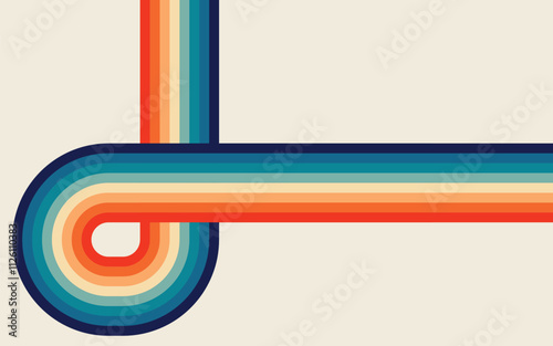 retro pattern Vintage  colorful stripes background