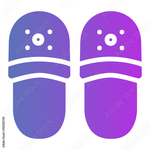 slippers Gradient icon