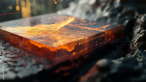 Allocation – A graph showing resources being divided, 8k, hyper realistic. -