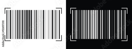 Barcode product distribution icon. Vector illustration on isolated transparent background. Business concept barcode pictogram. vector in eps 10.