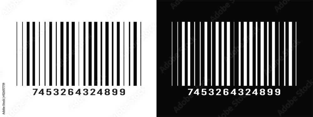 Bar code vector cartoon icon. Vector illustration barcode on white background. Isolated cartoon illustration in eps 10. Bar code vector cartoon icon. Vector illustration barcode on white background. Isolated cartoon illustration in eps 10.