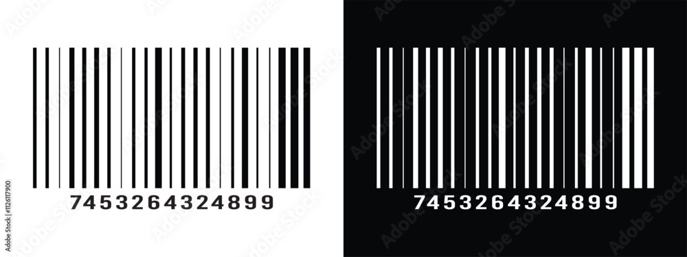 Bar code vector cartoon icon. Vector illustration barcode on white background. Isolated cartoon illustration in eps 10. Bar code vector cartoon icon. Vector illustration barcode on white background. Isolated cartoon illustration in eps 10.