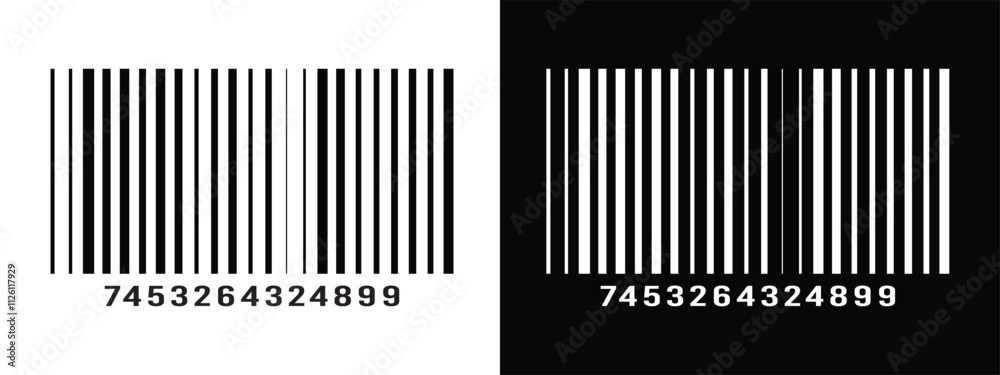 Bar code vector cartoon icon. Vector illustration barcode on white background. Isolated cartoon illustration in eps 10. Bar code vector cartoon icon. Vector illustration barcode on white background. Isolated cartoon illustration in eps 10.