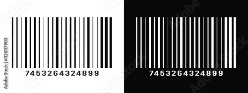 Bar code vector cartoon icon. Vector illustration barcode on white background. Isolated cartoon illustration in eps 10.	