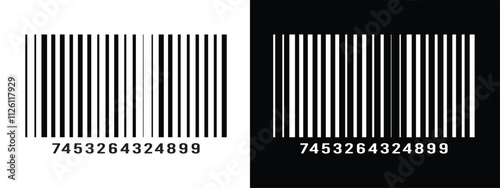 Bar code vector cartoon icon. Vector illustration barcode on white background. Isolated cartoon illustration in eps 10.	