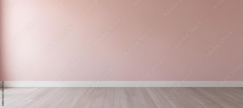 Empty room with a pink wall mockup Empty room with a pink wall mockup