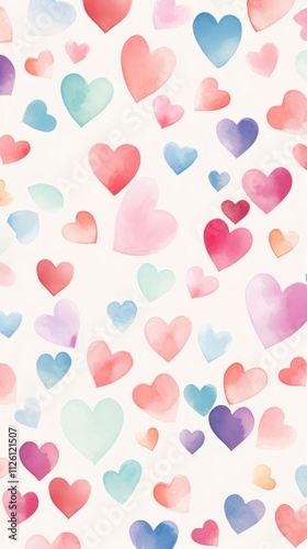 Wallpaper Mural Mini hearts pattern petal backgrounds creativity. Torontodigital.ca