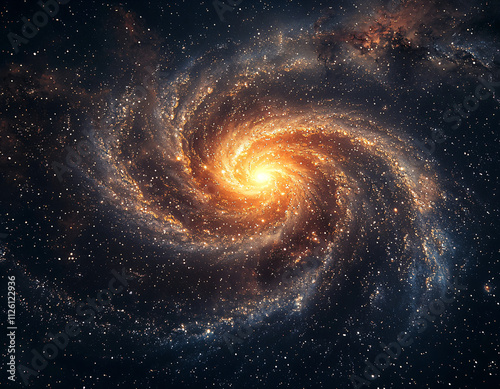 Cosmic Spiral Galaxy