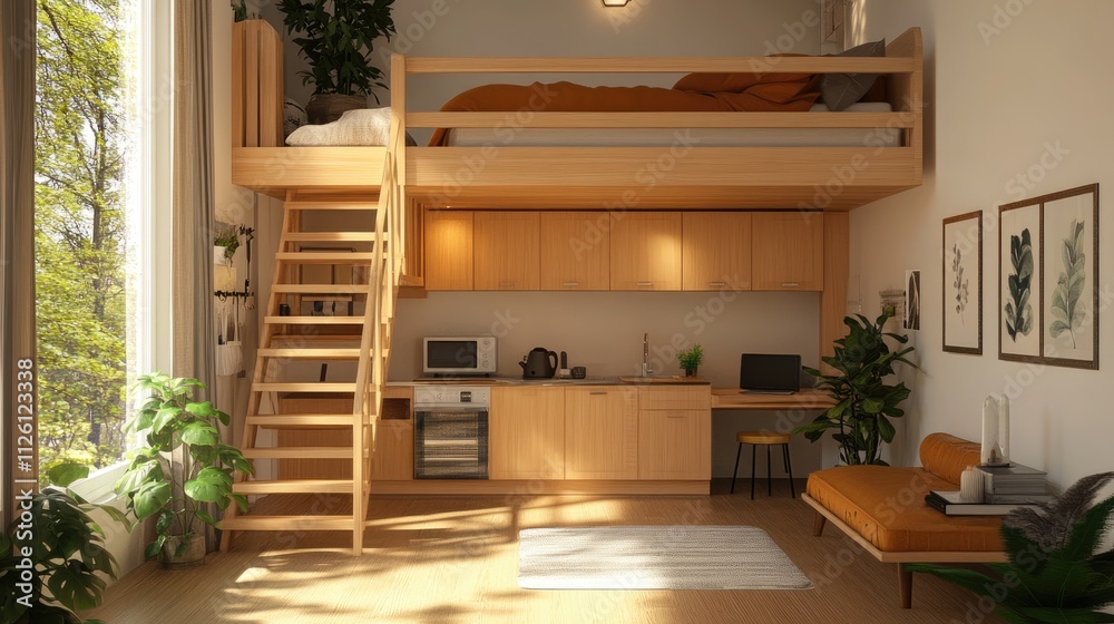 Modern and Minimalist Loft Apartment Interior