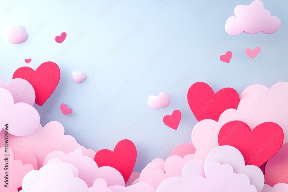 Background romantic shapes clouds. Background romantic shapes clouds.