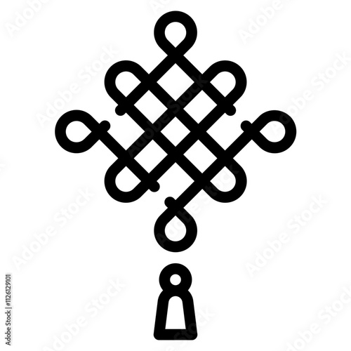 Intricate Knot Design Symbolizing Unity and Protection