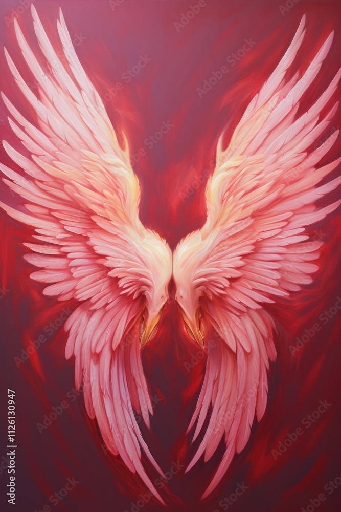 Fototapeta premium Angel wings painting creativity archangel.