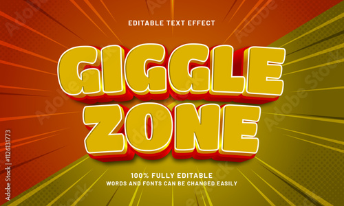 giggle zone editable text effects with a kids and comic theme