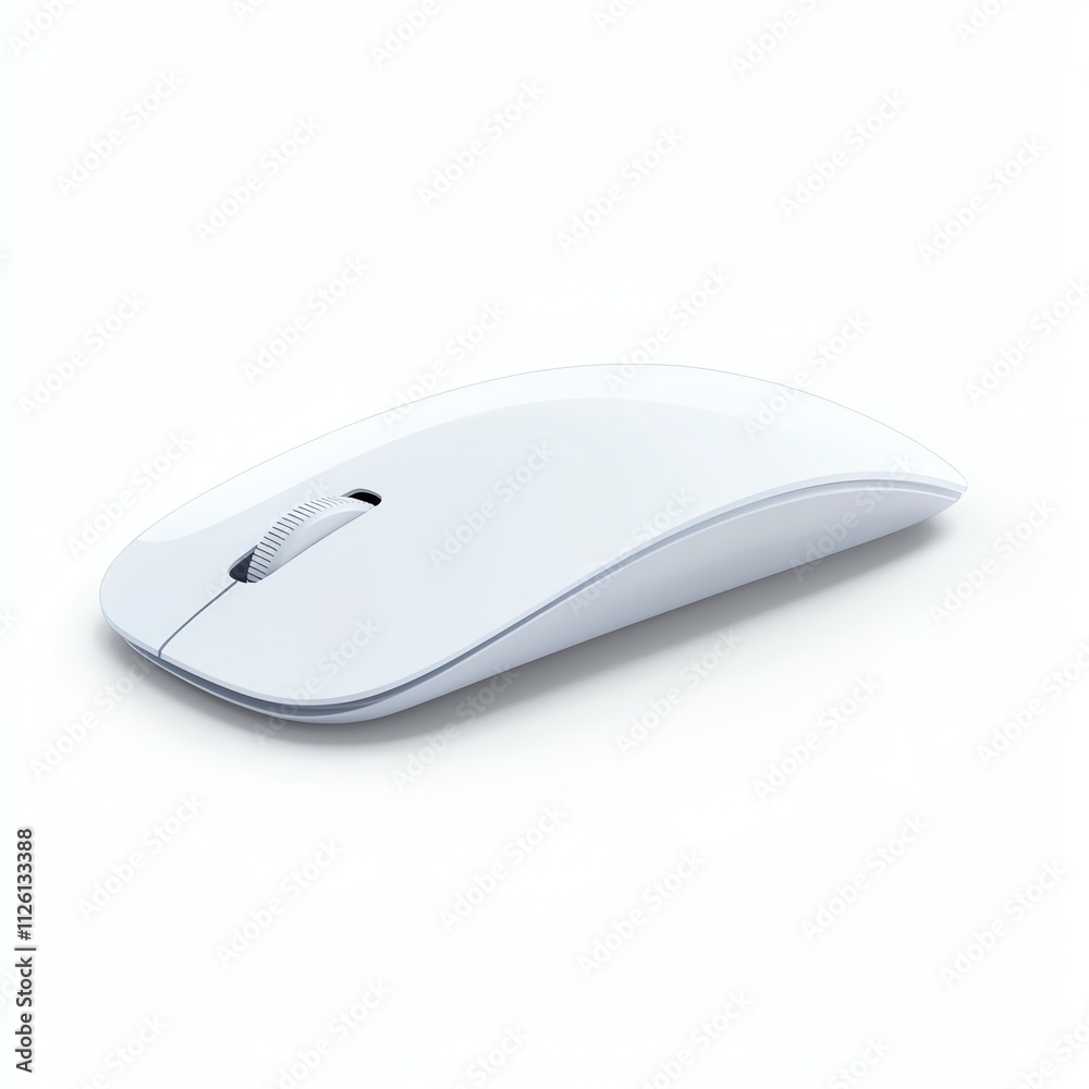 A sleek, white computer mouse designed for ergonomic comfort and modern aesthetics, ideal for both work and gaming environments. A sleek, white computer mouse designed for ergonomic comfort and modern aesthetics, ideal for both work and gaming environments.
