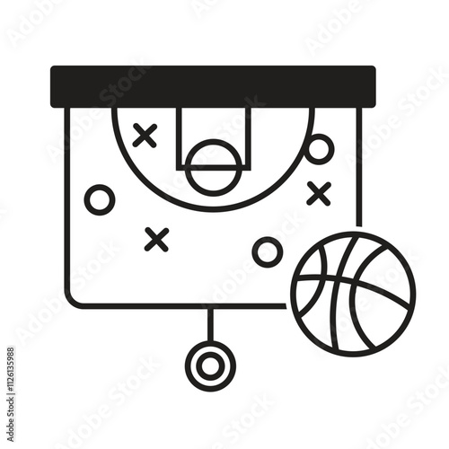 basketball strategy Icon