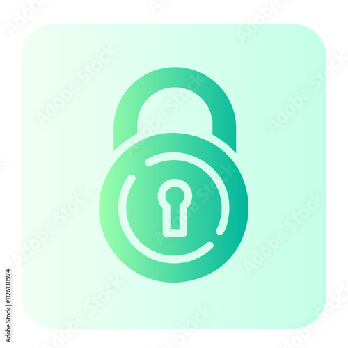 Padlock gradient icon