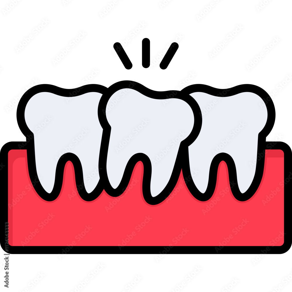 Crowded Teeth Icon Crowded Teeth Icon