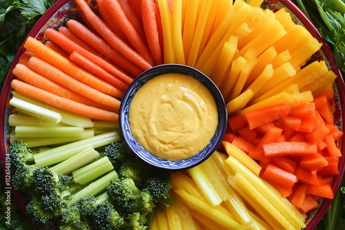 Fresh vegetable crudités photo