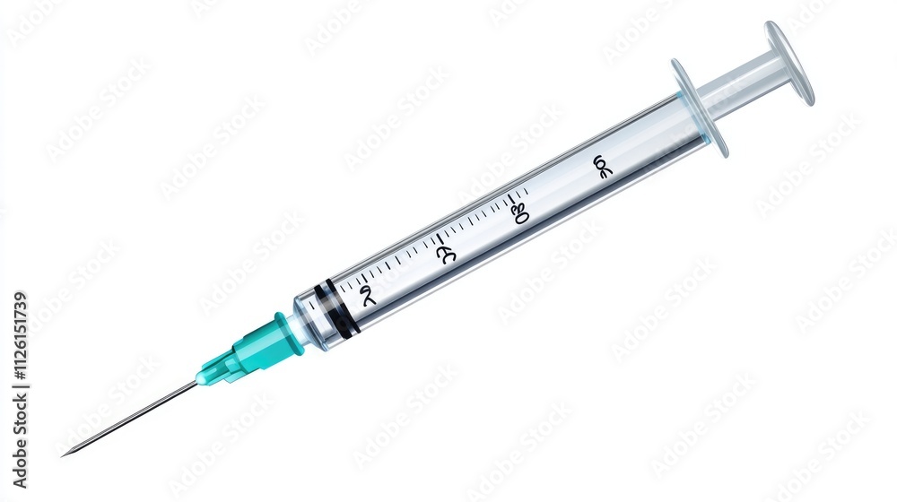 Medical Syringe Isolated on White Background Medical Syringe Isolated on White Background