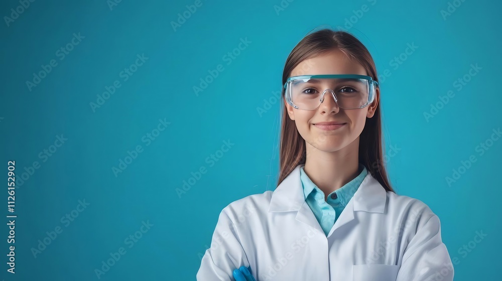 Smiling Female Scientist in Medical Research Laboratory Exploring Biotechnology Advancements Smiling Female Scientist in Medical Research Laboratory Exploring Biotechnology Advancements