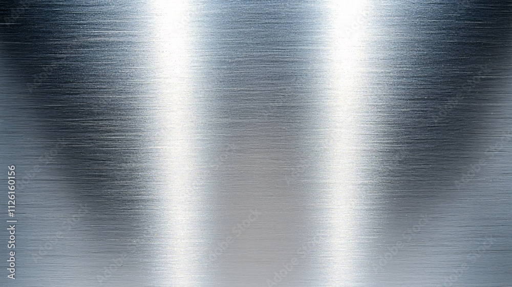 Brushed steel texture featuring reflective qualities and a polished iron finish. Brushed steel texture featuring reflective qualities and a polished iron finish.