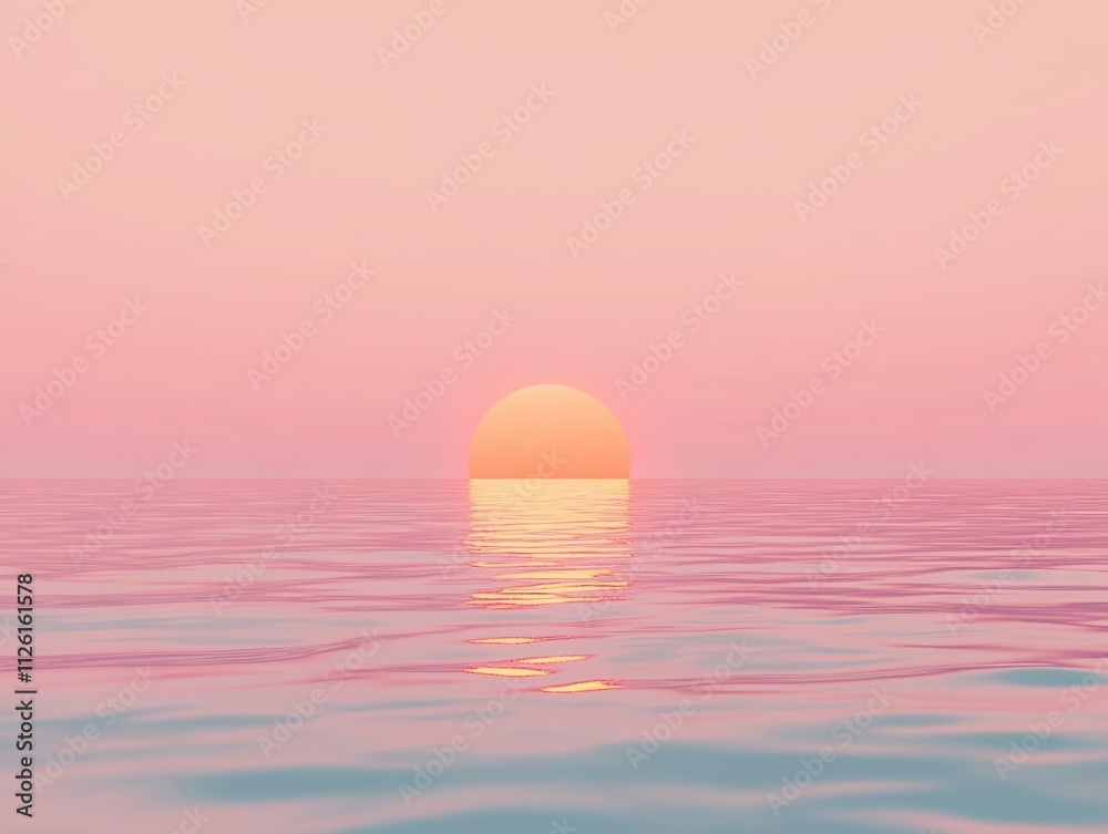 serene sunset over calm water serene sunset over calm water