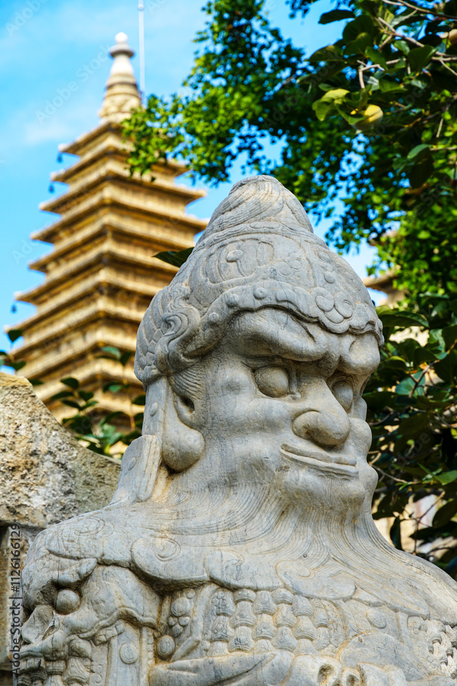 Vajra Throne Pagoda of Wuta Temple (Zhenjue Temple, Beijing Stone Carving Art Museum), Beijing, China Vajra Throne Pagoda of Wuta Temple (Zhenjue Temple, Beijing Stone Carving Art Museum), Beijing, China