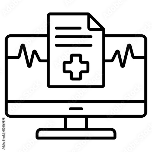 Digital Health Records Management icon